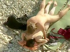 Voyeur caught them fuck on the beach