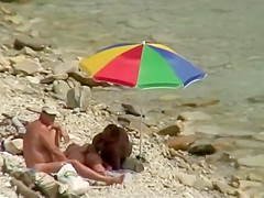 Cuddling between going swimming