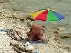 Cuddling between going swimming