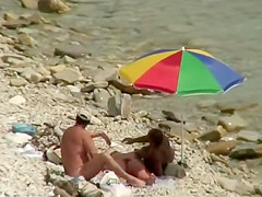 Cuddling between going swimming