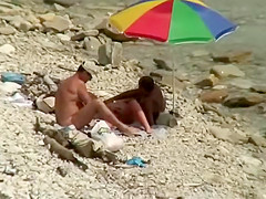 Cuddling between going swimming