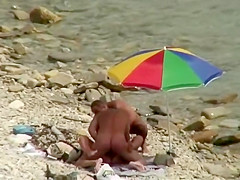 Cuddling between going swimming