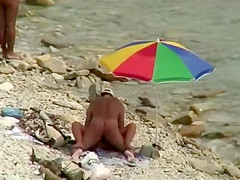 Cuddling between going swimming