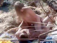 Voyeur secretly watches beach sex
