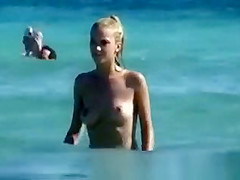 Hot blonde with big boobs