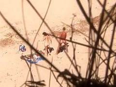 Ass grinding and fucking on a beach