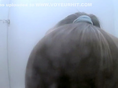 Mature woman preparing for the beach