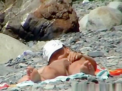 Small boobs nudist woman sunbathing her tight body