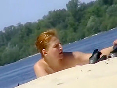 Nudist woman spied in the nudist beach