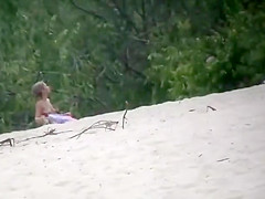 Sexy women on a nudist beach