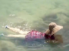 Dressed mature lady sucks her husband