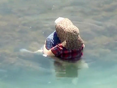 Dressed mature lady sucks her husband