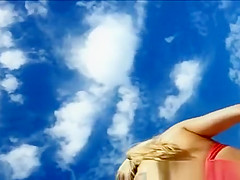 Hot ass blonde in bikini