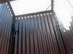 Woman puts a bikini on her hot body