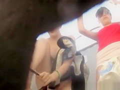 Spy camera in the locker room