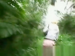 Wild Blonde Amateur Getting Finger Banged In Public