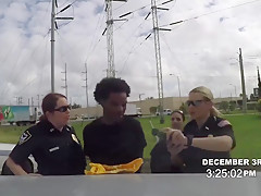 Hot Female Cops Catch A Peeping Tom With Their Asses