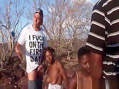 African Slaves Abused By Horny Masters Outdoors
