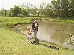 Double Penetration Fuck With German Blonde