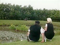 Double Penetration Fuck With German Blonde