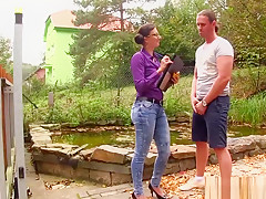 Kinky Slut Pisses Outside