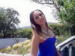 Ashley Daily Flaunts Tits For Free Ride