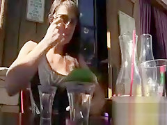 Sexy Brunette Milf Gets Horny Showing