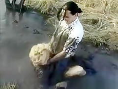 Nasty Mature Housewife Covered With Mud