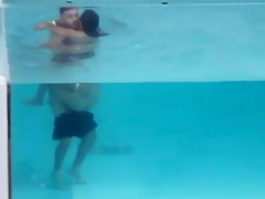 Fucking in the hotel pool