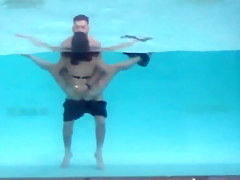 Fucking in the hotel pool