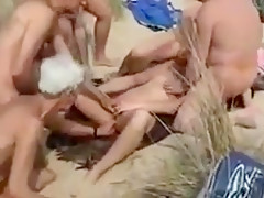 Old men get lucky at the beach
