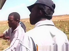 African Torture And Blow Job Threesome