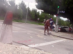 nude on the street