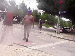 nude on the street