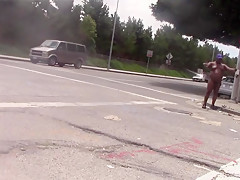 nude on the street