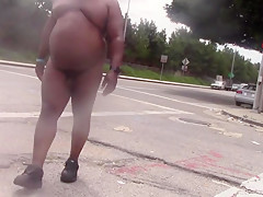 nude on the street