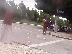 nude on the street
