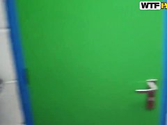 Erotic Ella outdoors horny showing off her pussy before sucking dick