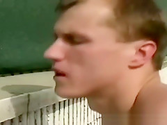 Blonde Milf Anal Guy Strap On Doggy Tennis Court