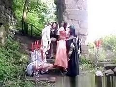 A Bunch Of Vintage Hotties Go Naughty In Wild Orgy Outdoors