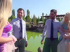 They Love Having One Wild Orgy Party Outside With Some Hunks