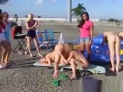 College Sorority Pledges Lip Deep In Pussy At Hazing Party