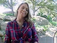 Hot And Petite Jill Flashes Tits To Dude