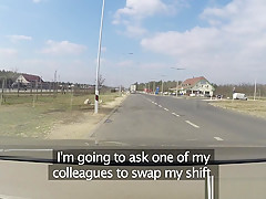 Fake Cop The Uniformed Policemans Cum Makes Her Late
