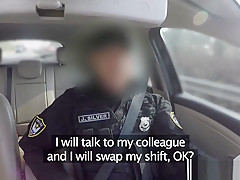 Fake Cop The Uniformed Policemans Cum Makes Her Late
