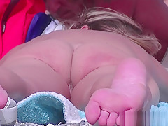 Nice Young Tits - Beach Voyeur Video