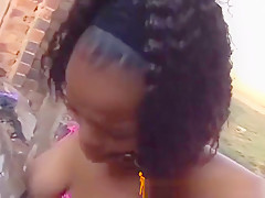 Excellent African Teen With Nice Tits Got Her Body Abused