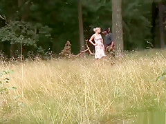 German Milf Interracial Outdoor Banged