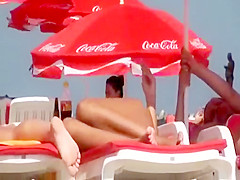 Gender about the beach with pop