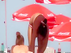 Gender about the beach with pop